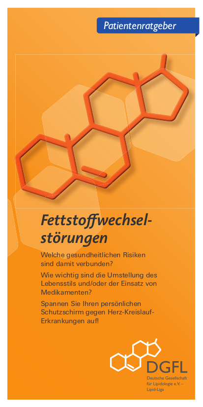 Patientenratgeber Fettstoffwechselstörungen