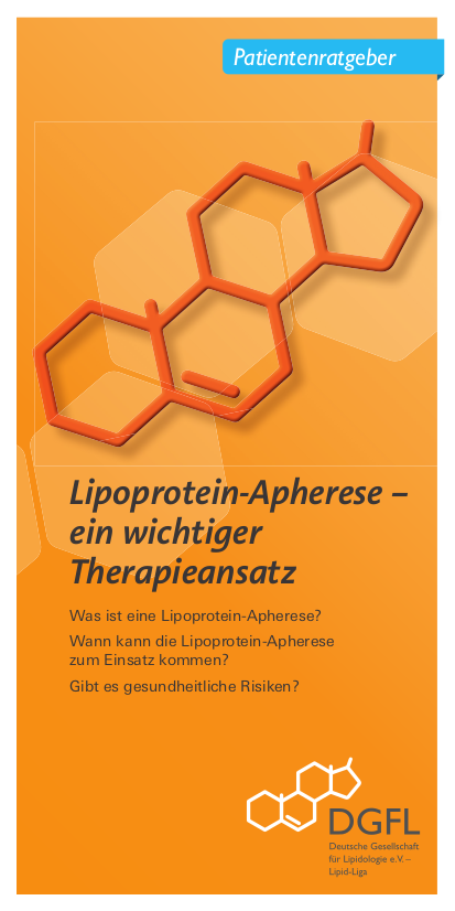 Patientenratgeber Lipoprotein-Apherese – ein wichtiger Therapieansatz