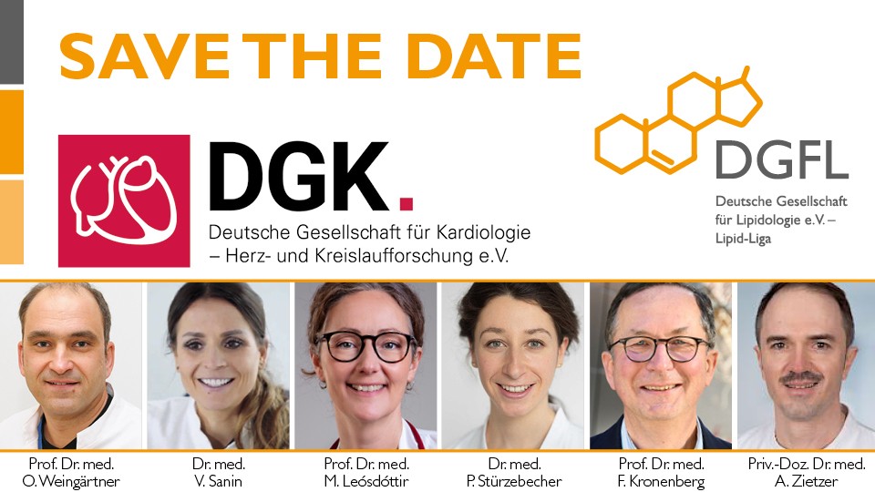 Donnerstag, 09. April 2026, 13:00-14:30 Uhr: Symposium der DGFL – Lipid-Liga e. V. bei der 92. DGK-Jahrestagung in Mannheim